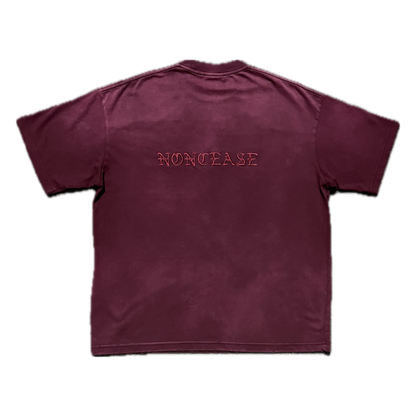 NONCEASE T-SHIRT (BURGUNDY)